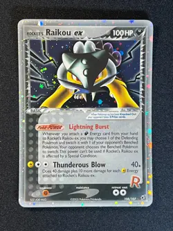 Rocket's Raikou ex 108/107 Pokemon Ex Deoxys -Secret Rare Holo-NM - Image 2