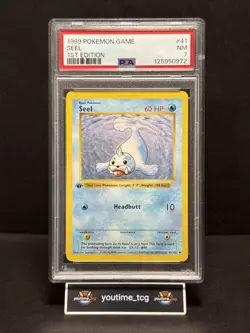1999 Pokemon Game 1st Edition Seel #41 PSA 7 - Image 1