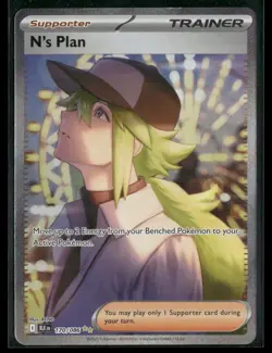 2025 Pokemon N's Plan Special Illustration Rare Black Bolt 170/086 - Image 1