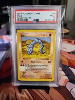 Pokemon Onix Base Set Shadowless #56 PSA 9 Mint - Image 1
