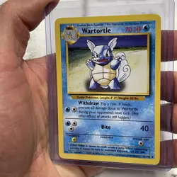 Pokemon TCG Pokemon Base Set Wartortle Uncommon Non-Holo 42/102 NM Near Mint Vtg - Image 2