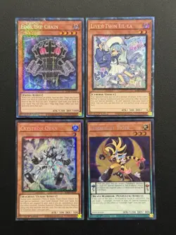 2025 YUGIOH RA04 COLLECTORS RARE EDGE IMP CHAIN NM BONUS SET - Image 1