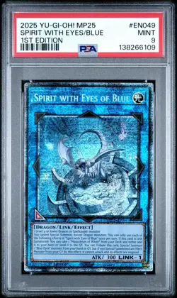 2025 PSA 9 YUGIOH MP25 STARLIGHT RARE SPIRIT WITH EYES OF BLUE 💫 - Image 1
