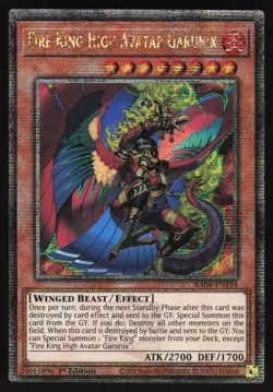 Fire King High Avatar Garunix - RA04-EN194 - Quarter Century Secret Rare Yugioh - Image 1