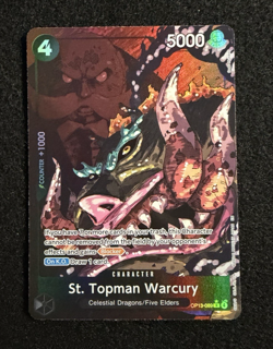 One Piece TCG St. Topman Warcury OP13-089 Alternate Art Alt English LP - Image 1