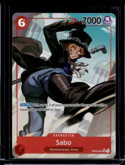 2023 One Piece Awakening of the New Era Japanese Sabo #OP05-007 - Image 1