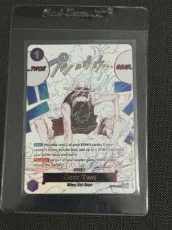 One Piece Gear Two Alternate Art OP11-080 A Fist of Divine Speed Foil Luffy - Image 1