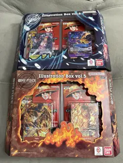 One Piece TCG Illustration Box Vol. 5 And Vol.6 New Sealed - Image 1