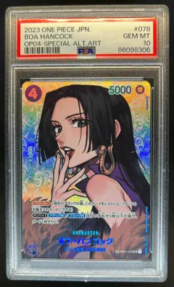 2023 One Piece Japanese Boa Hancock OP04 Special Alternate Art #OP01-078 PSA 10 - Image 1
