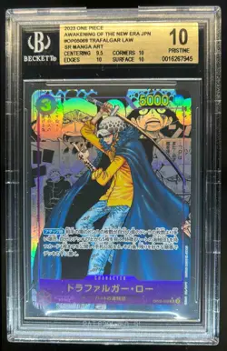 2023 One Piece Japanese Trafalgar Law Manga Art #OP05-069 BGS 10 Pristine - Image 1