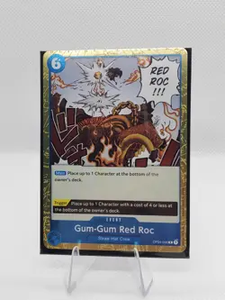 One Piece TCG Gum-Gum Red Roc OP04-056 Foil Rare - Image 1
