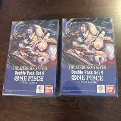 2x One Piece TCG: Double Pack Set 9 The Azure Sea's Seven - FACTORY SEALED! - Image 1