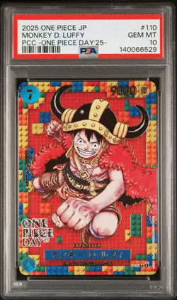 2025 ONE PIECE JPN PREMIUM COLLECTION ONE PIECE DAY'25 MONKEY D. LUFFY PSA 10 - Image 1