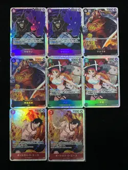 One Piece Japanese OP02-036 OP02-099 OP02-013 SR Nami Portgas D. Ace Lot*8 -LU57 - Image 1