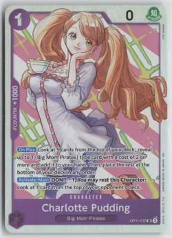 One Piece TCG Charlotte Pudding SR OP11-070 A Fist of Divine Speed English - Image 1
