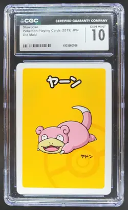2019 POKEMON PLAYING CARDS JAPANESE SLOWPOKE OLD MAID CGC 10 B RC7 - Image 1