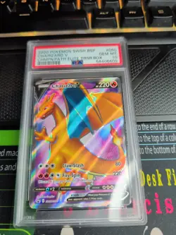 Charizard v SWSH050 Champions Path ETB Promo Card PSA 10 - Image 1