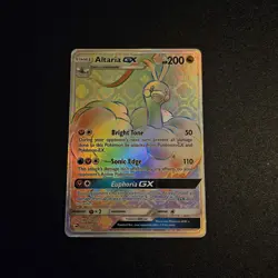 Altaria GX Dragon Majesty Rainbow Holo Card 72/70 Secret Edition - Image 1