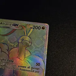 Altaria GX Dragon Majesty Rainbow Holo Card 72/70 Secret Edition - Image 3