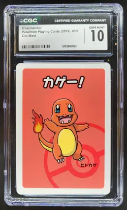 2019 POKEMON PLAYING CARDS JAPANESE CHARMANDER OLD MAID CGC 10 B RC7 - Image 1