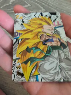 SS3 Super Saiyan 3 Gotenks Dragon Ball Z Thick Textured Holo Foil ZR Card Buu - Image 4