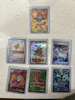 Full Art Pokemon Cards Lot Of 7 - Image 1