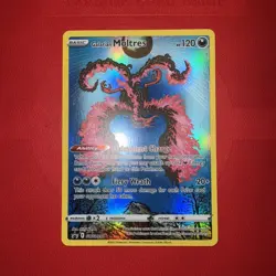 Galarian Moltres SWSH284 Holo Black Star Crown Zenith Promo Pokemon Card In EX+ - Image 2