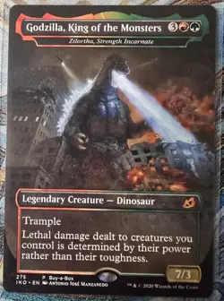 Godzilla King of the Monsters, Zilortha, Strength Incarnate, Ikoria,MTG, Regular - Image 1