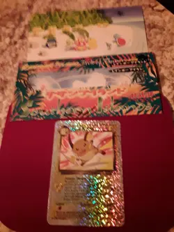 2 Southern Islands Holo Foil Pokemon cards, Enti and Dark Raichu, Rare Promo ! - Image 2