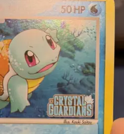 Pokemon TCG Squirtle Stamped Holo Card 63/100 EX Crystal Guardians - Image 3
