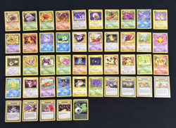Pokemon 1999 TCG Team Rocket Unlimited Non Holo Partial Set 45 Card Lot NM/LP - Image 1