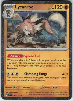 Holo Foil Lycanroc - (Cosmos Foil) 085/159 Promo Miscellaneous Cards & Products - Image 1