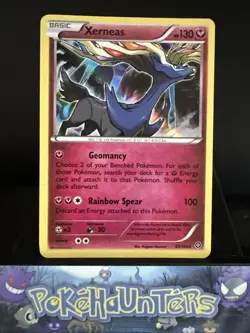 Pokemon Card Xerneas 81/114 XY Steam Siege Holo Rare NM - Image 1