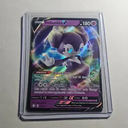 Pokemon Indeedee V 039/072 Shining Fates Ultra Rare Full Art Holo English Card - Image 1