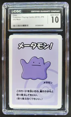 2019 POKEMON PLAYING CARDS JAPANESE DITTO OLD MAID CGC 10 B RC7 - Image 1