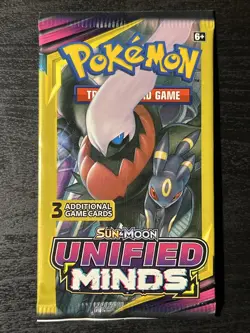 Pokemon Card - Unified Minds - Sun & Moon - 3 Card Mini Booster Pack New - Image 3