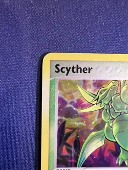Scyther Reverse Holo 46/115 ex Unseen Forces 2005 Pokemon Card LP! Stamped - Image 2