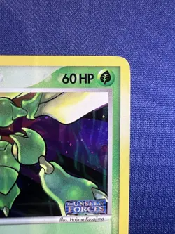 Scyther Reverse Holo 46/115 ex Unseen Forces 2005 Pokemon Card LP! Stamped - Image 3