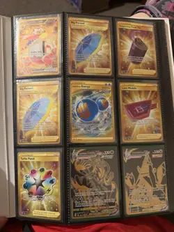 Pokemon Card Lot Mixed Rarity With Binder - Image 1