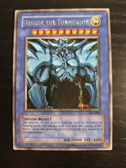 Yu-Gi-Oh! Obelisk the Tormentor GBI-002 Secret Rare Card - Image 1