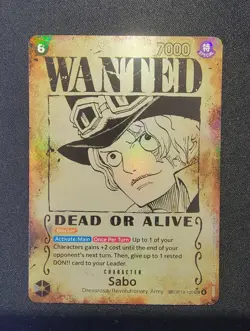 Sabo OP13-120 SP Wanted Poster Art One Piece Card English Pack Fresh - Image 1