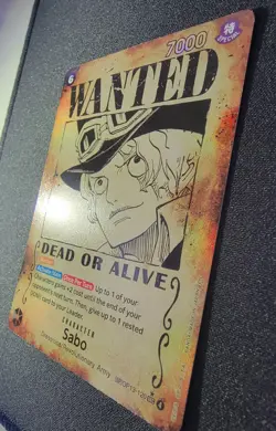 Sabo OP13-120 SP Wanted Poster Art One Piece Card English Pack Fresh - Image 3