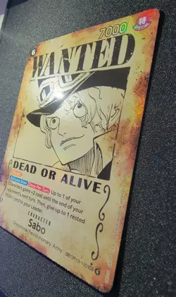 Sabo OP13-120 SP Wanted Poster Art One Piece Card English Pack Fresh - Image 4