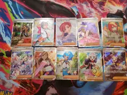 Lot of 10 Pokemon TCG Full Art Trainer Cards Near Mint - Image 1