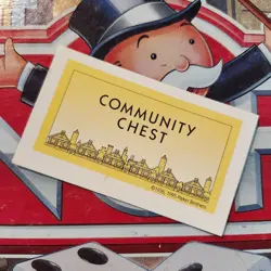 Monopoly Deluxe Edition 95 Replacement Get Out Of Jail Free Community Chest Card - Image 2