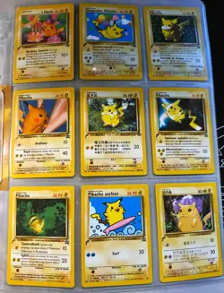 Pokemon Pikachu World Collection 2000 Original Folder with 9 Card Promo Set - Image 1
