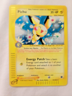 2002 Pokemon e-Reader Rare HOLO Card - Pichu (22/165) EX Expedition (LP) - Image 3