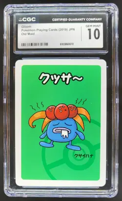 2019 POKEMON PLAYING CARDS JAPANESE GLOOM OLD MAID CGC 10 B RC7 - Image 1