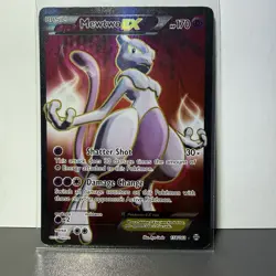 Pokemon Mewtwo-EX TCG Full Art Ultra Rare Holo Card Breakthrough 158/162 - Image 1