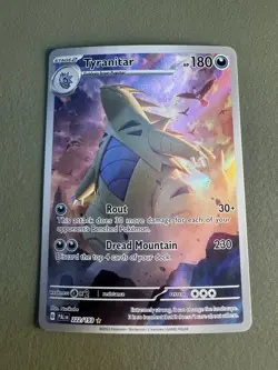 Pokemon TCG Tyranitar Scarlet & Violet Paldea Evolved Card 222/193 NM - Image 1